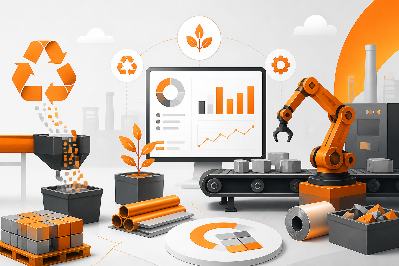 Indústria Sustentável: Otimizando o Aproveitamento de Materiais com Gestão Digital