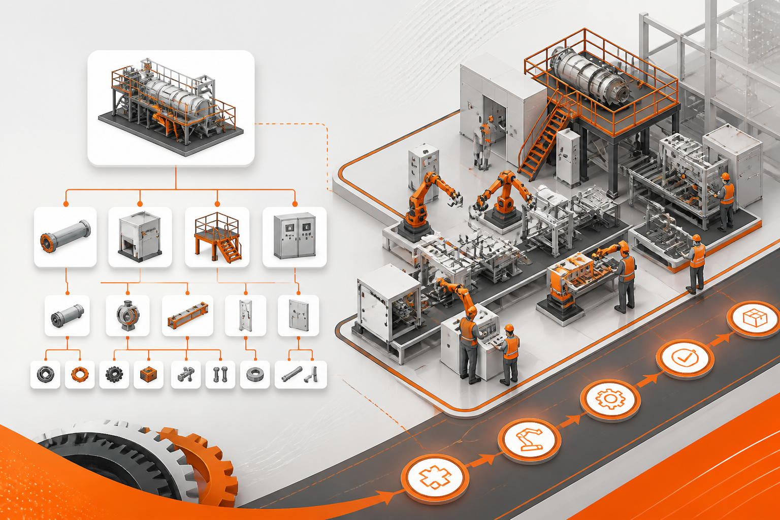 Orquestração de Montagem: Gerindo Projetos de Alta Complexidade com Tecnologia Industrial