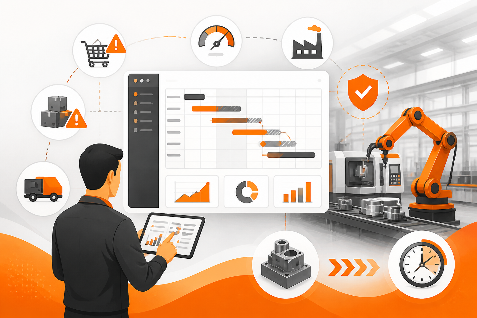 APS na fabricação sob encomenda: como reduzir o lead time com planejamento inteligente