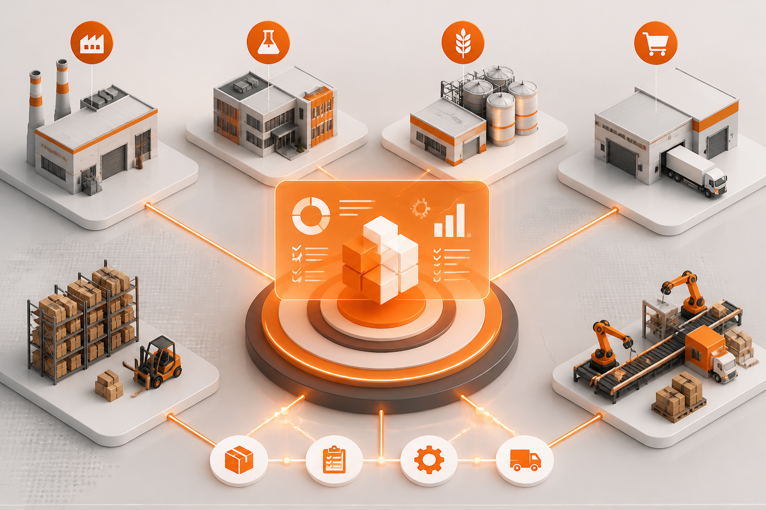 Arquitetura de Sistemas: Como a Tecnologia ERP Unifica a Gestão de Múltiplas Indústrias