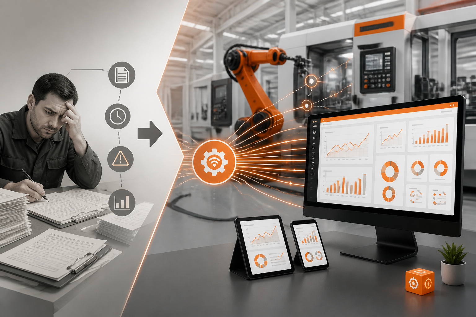 Relatórios de Produção Confiáveis: A Ciência do Monitoramento de Máquinas em Tempo Real