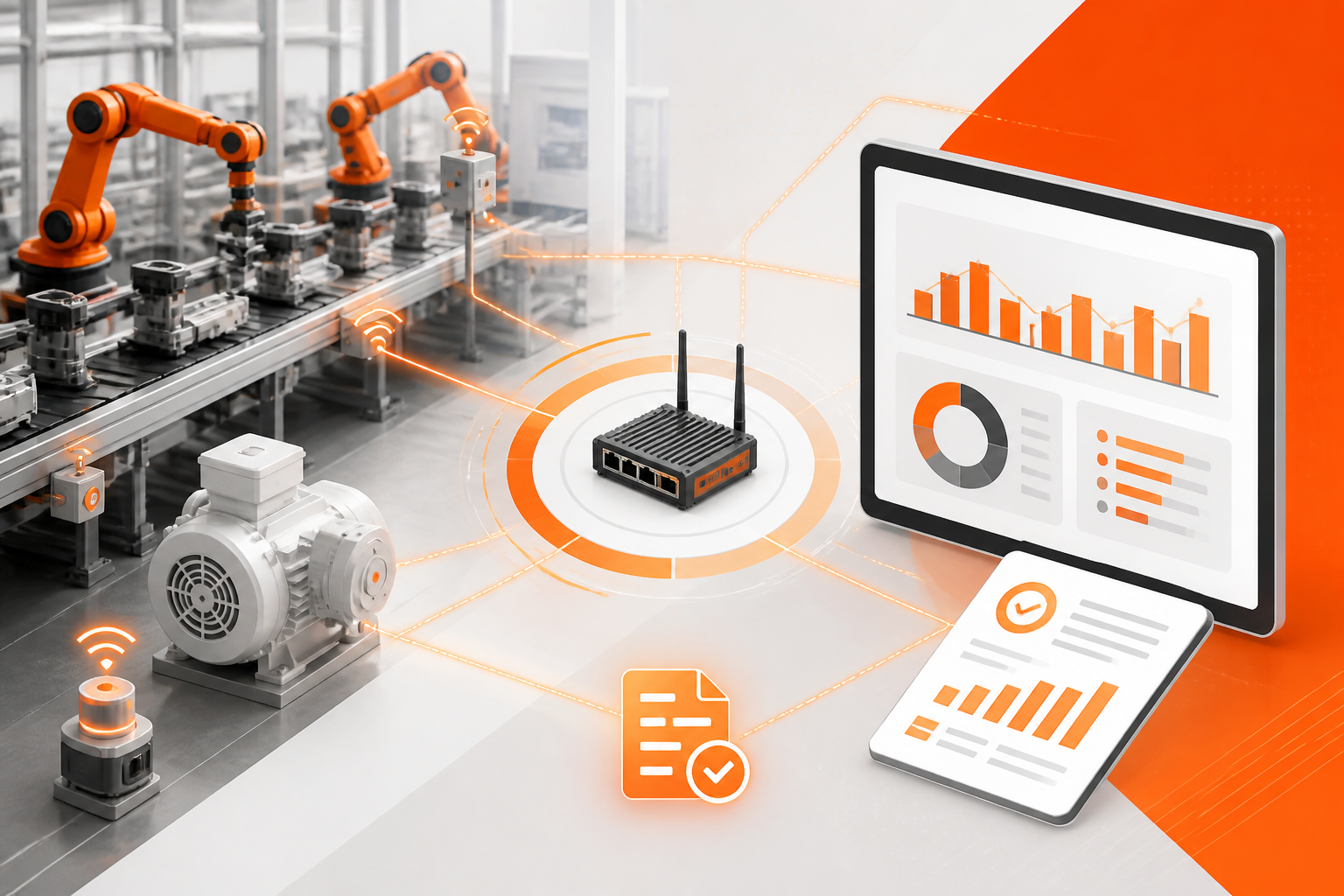 Monitoramento 360º: Integrando IoT Industrial ao seu Relatório de Produção Digital