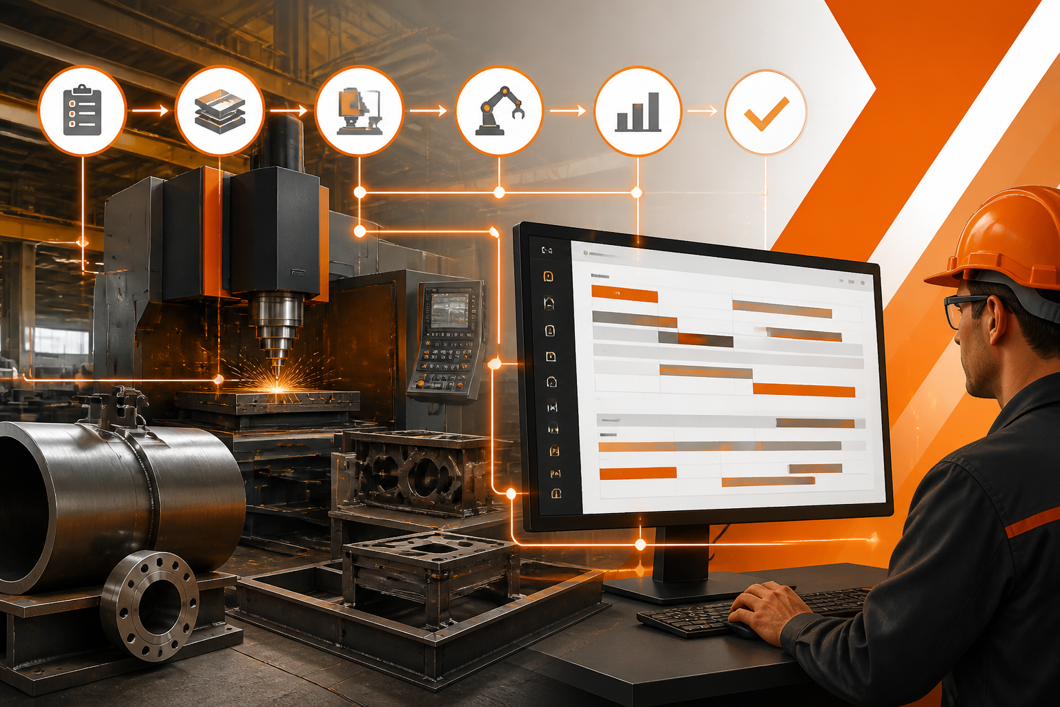 Usinagem Eficiente: Dominando o Sequenciamento de Ordens com Tecnologia Industrial