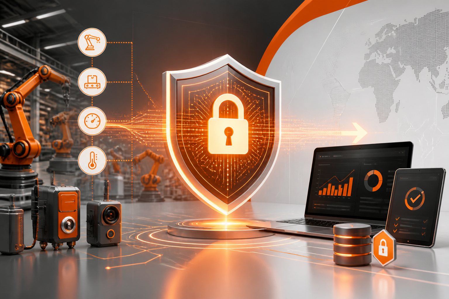 IIoT Seguro: Por que a Criptografia de Dados é a Base da sua Manufatura Digital