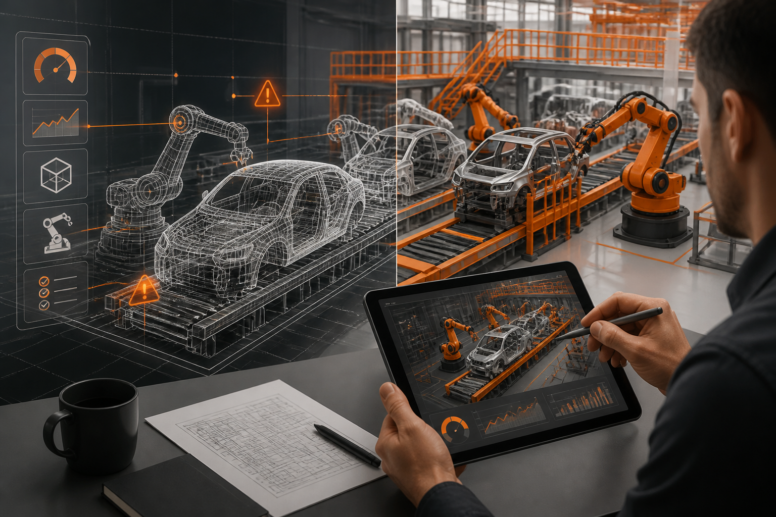 Manufatura Pré-Paga: Usando Gêmeos Digitais para Testar a Eficiência Antes da Primeira Peça Industrial