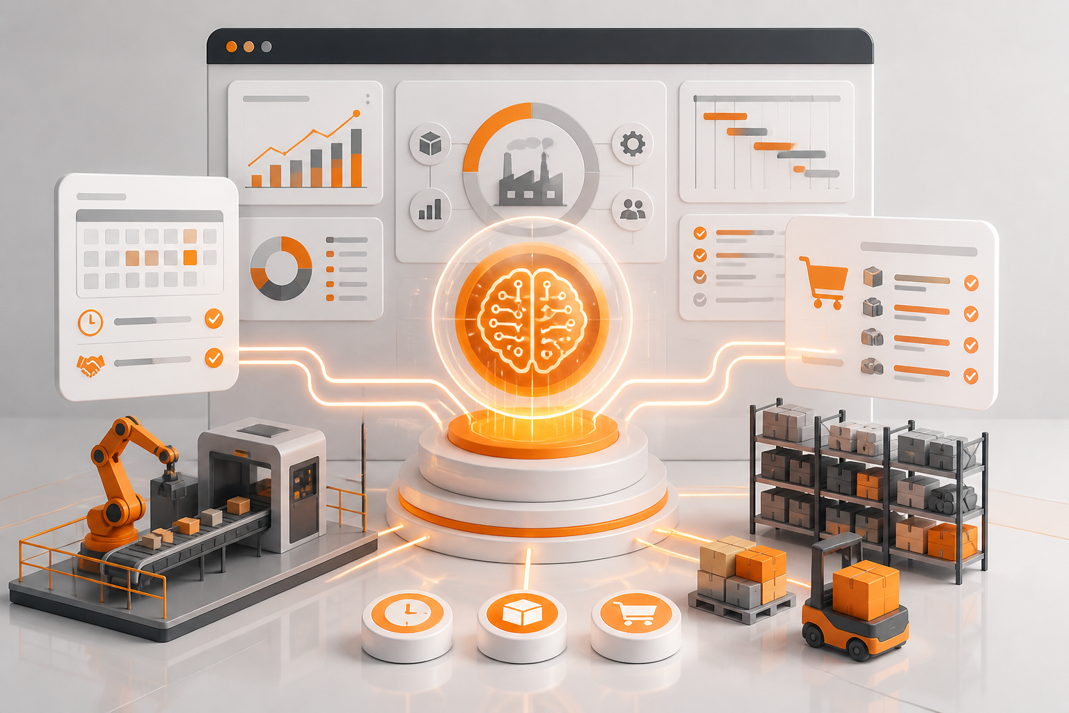 ERP AI-Centric: a transição para a gestão industrial autônoma em 2026