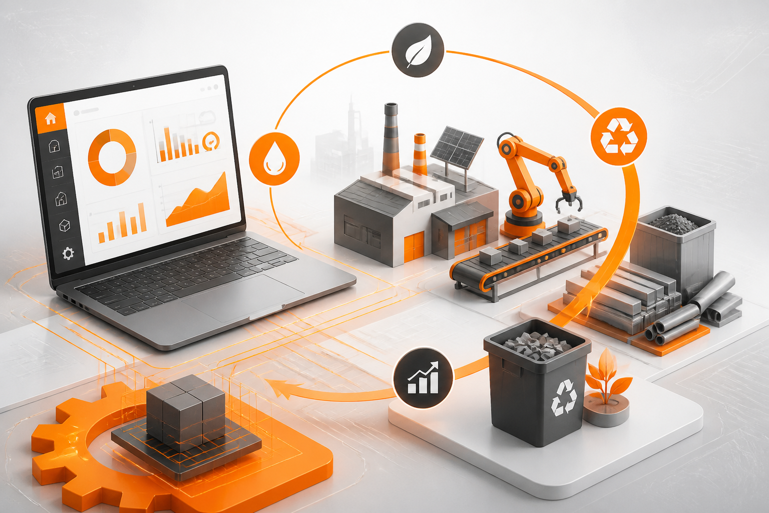 Indústria 4.0 e Sustentabilidade: Estratégias Digitais para Otimização de Recursos e Matéria-Prima
